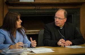 Dr. Maryann Cusimano Love, Catholic University of America und Dr. Stephan Ackermann, Bischof von Trier